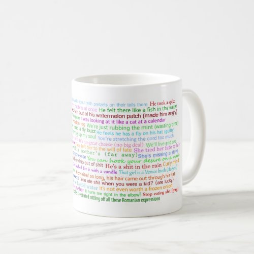 43 Funny Romanian Expressions Quirky Humor Coffee Mug