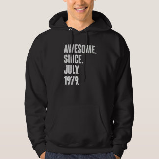 43 Year Old 43rd Birthday Awesome Since July 197 Hoodie