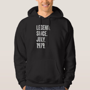 43 Year Old  43rd Birthday  Legend Since July 1979 Hoodie