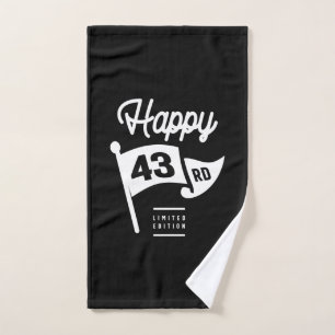 43 Years Old - 43rd Birthday Funny Gift Hand Towel