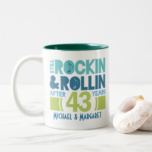 43rd Anniversary Personalized Mug Gift