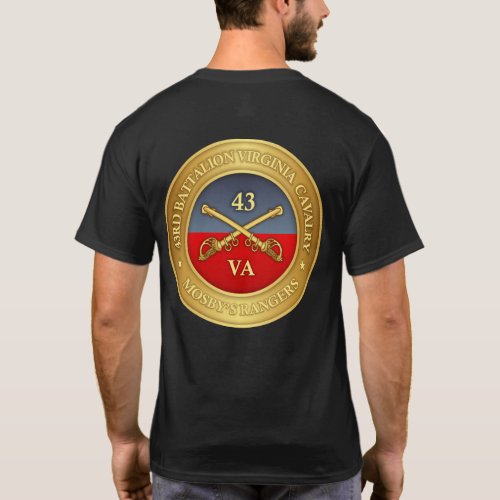 43rd Battalion Virginia Cavalry Mosbys Rangers T_Shirt