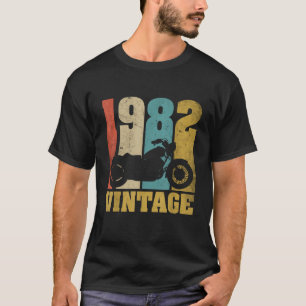 43rd Birthday Biker 43 Years Motorcycle Dad Vintag T-Shirt