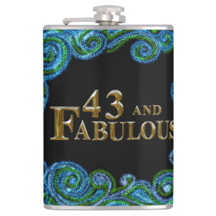 43rd  Birthday  Flask
