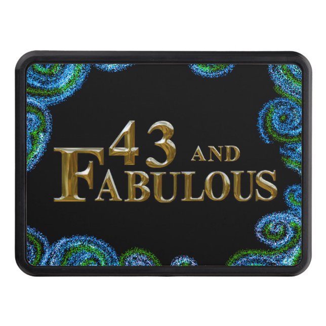 43rd  Birthday  Hitch Cover (Front)