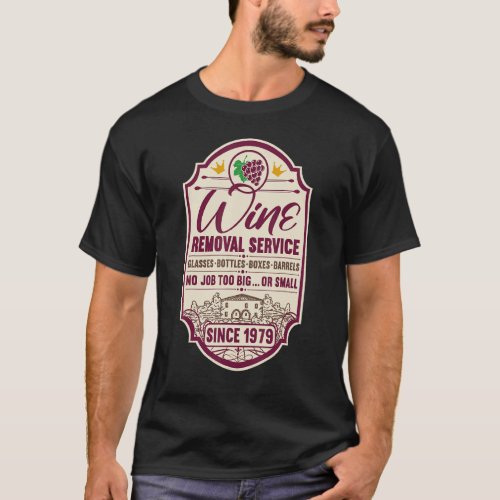 43rd Birthday I Label Wine Decanter I Wine Removal T_Shirt