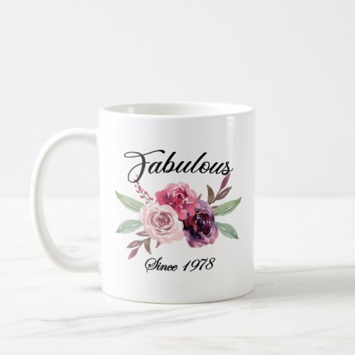 43rd Birthday Idea Mug Fabulous Since 1978 Mug