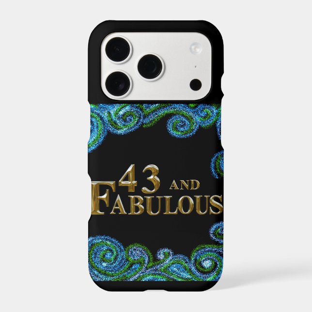 43rd  Birthday  Iphone Case (Back)