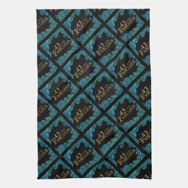 43rd  Birthday  Kitchen Towel (Vertical)