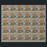 43rd Birthday: Spooky Halloween Theme, Custom Name Wrapping Paper<br><div class="desc">This scary and spooky Hallowe'en birthday themed wrapping paper design features a large number "43". It also features the message "HAPPY BIRTHDAY, ", and a personalized name. There are also depictions of a bat and a ghost on the front. Wrapping paper like this might be a fun way to wrap...</div>