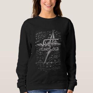43rd Birthday Square Root of 1849 43 Years Old Sweatshirt
