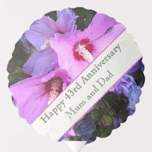 43rd Wedding Anniversary Balloon