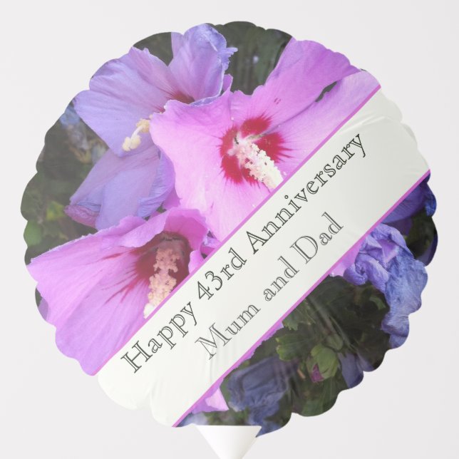 43rd Wedding Anniversary Balloon (Front)
