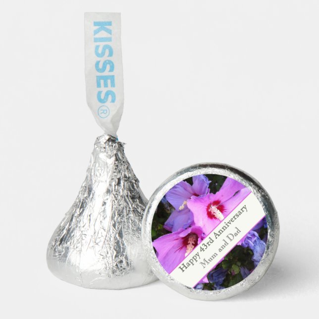 43rd Wedding Anniversary Hershey®'s Kisses® (Front)