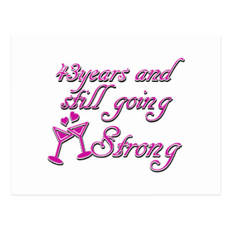43 Wedding Anniversary Gifts On Zazzle 43rd Wedding Anniversary Postcard