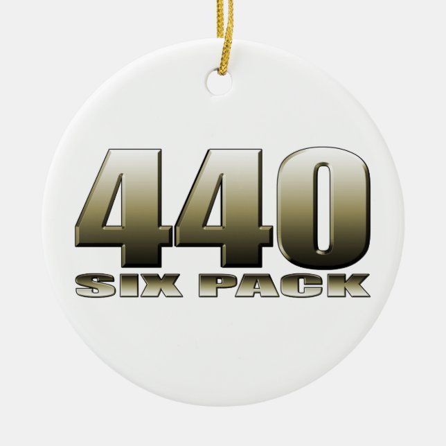 440 six pack Mopar Dodge Ceramic Ornament (Front)