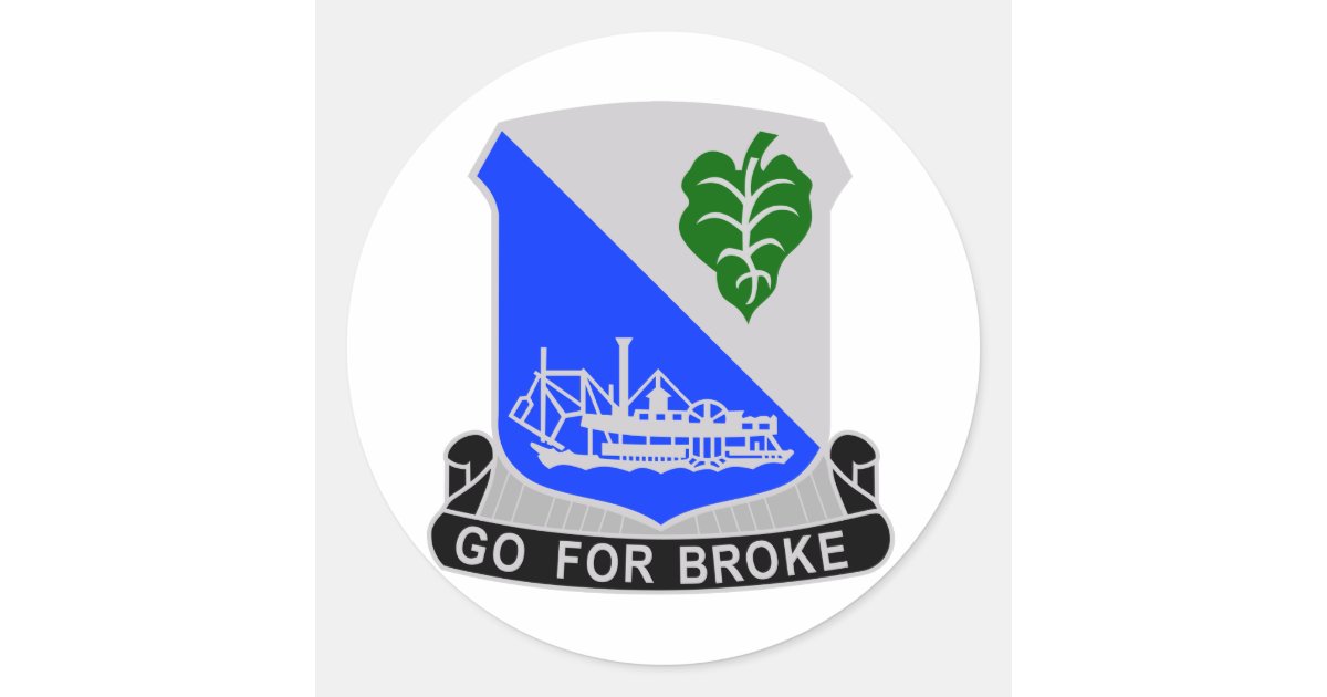 442 Infantry Regiment Classic Round Sticker | Zazzle