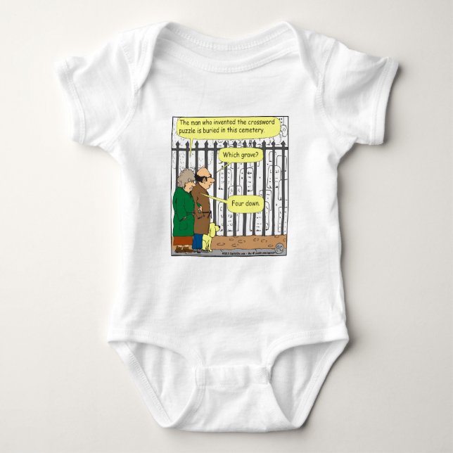 442 Where is the crossword inventor buried? Baby Bodysuit (Front)
