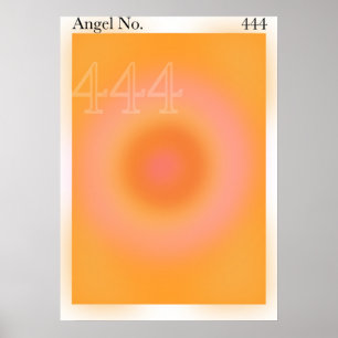 444 angel number poster