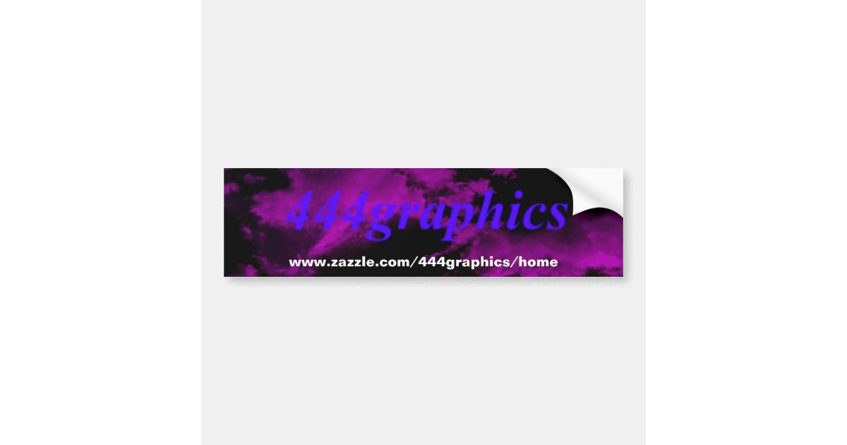 444 Graphics 444graphics logo bumper sticker | Zazzle