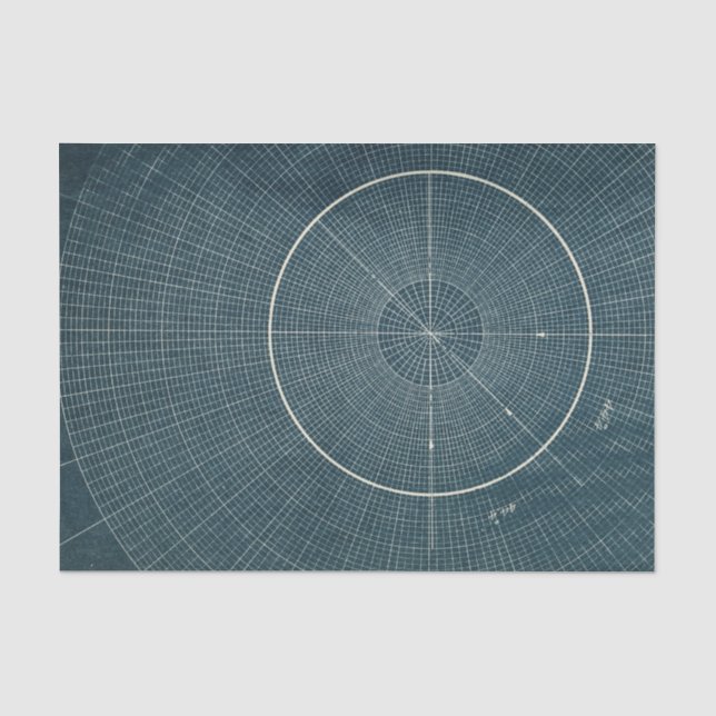 44.4 Degrees - Vintage Chart Tissue Paper (Front)