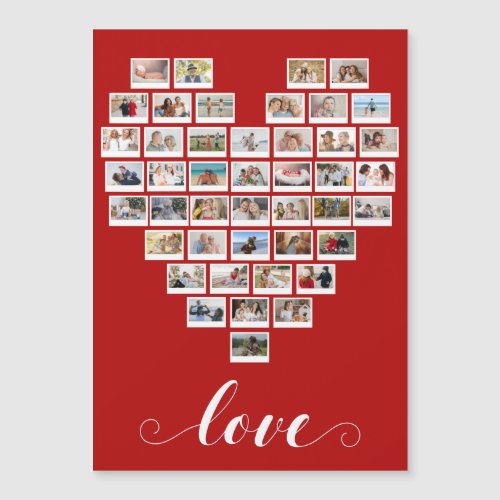 44 Photo Collage Camera Film Heart Magnetic Card