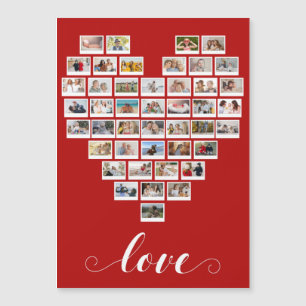 44 Photo Collage Camera Film Heart Magnetic Card