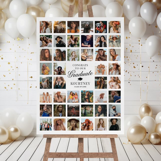 44 Photo Collage Graduation Foam Board (Creator Uploaded)