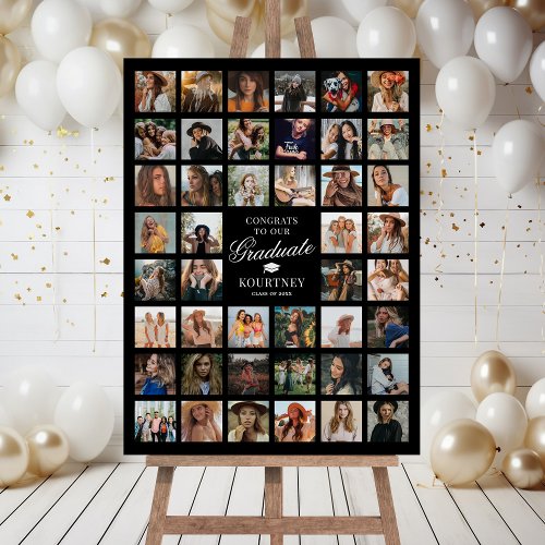 44 Photo Collage Graduation Foam Board