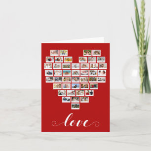 44 Photo Collage Love Instant Camera Film Heart No Note Card