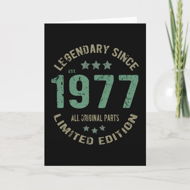 44 Year Old Bday Legend 44th Birthday Card (Front)