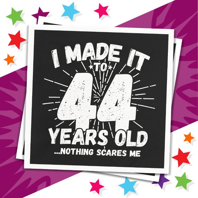 44 Year Old Sarcastic Meme Funny 44th Birthday Napkins (Creator Uploaded)