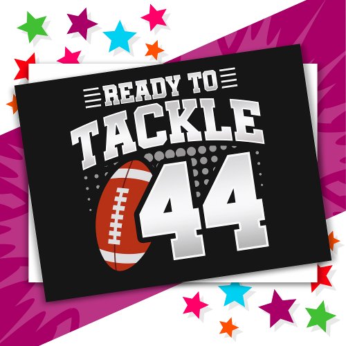 44 Year Old Tackle Football Party 44th Birthday