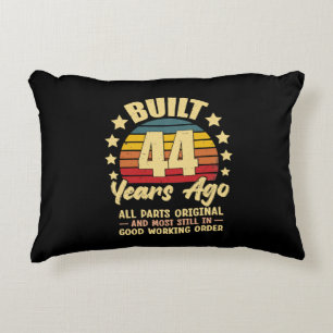 44 Years Ago All Parts Original 44th Birthday Accent Pillow