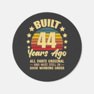 44 Years Ago All Parts Original 44th Birthday  Classic Round Sticker