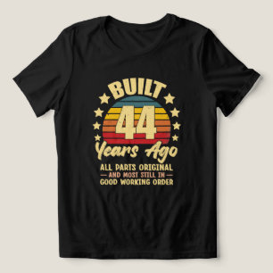 44 Years Ago All Parts Original 44th Birthday  Tri-Blend Shirt