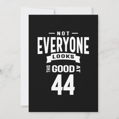 44 Years Old _ 44th Birthday Funny Gift Thank You Card