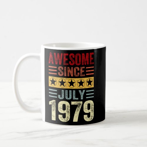 44 Years Old Birthday Awesome Since July 1979 44th Coffee Mug