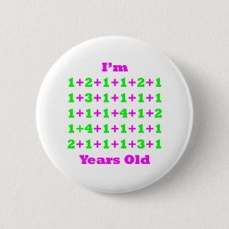 44 Years Old Magenta Gr Pinback Button
