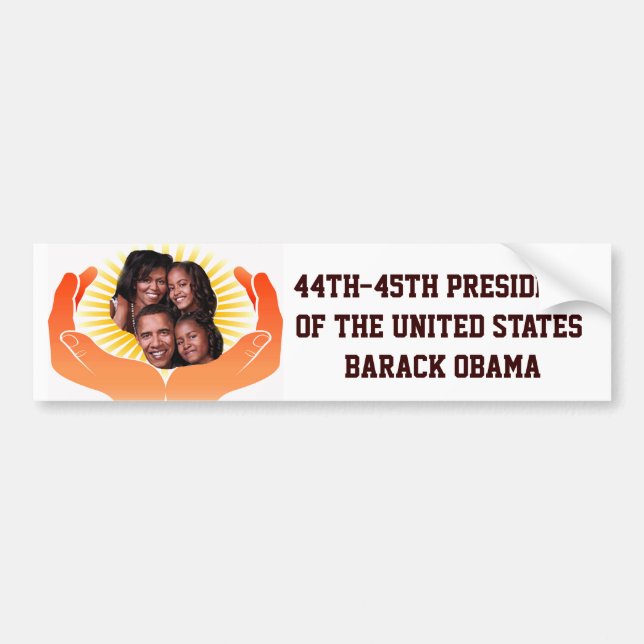 44th-45th-President,Barack Obama_ Bumper Sticker (Front)