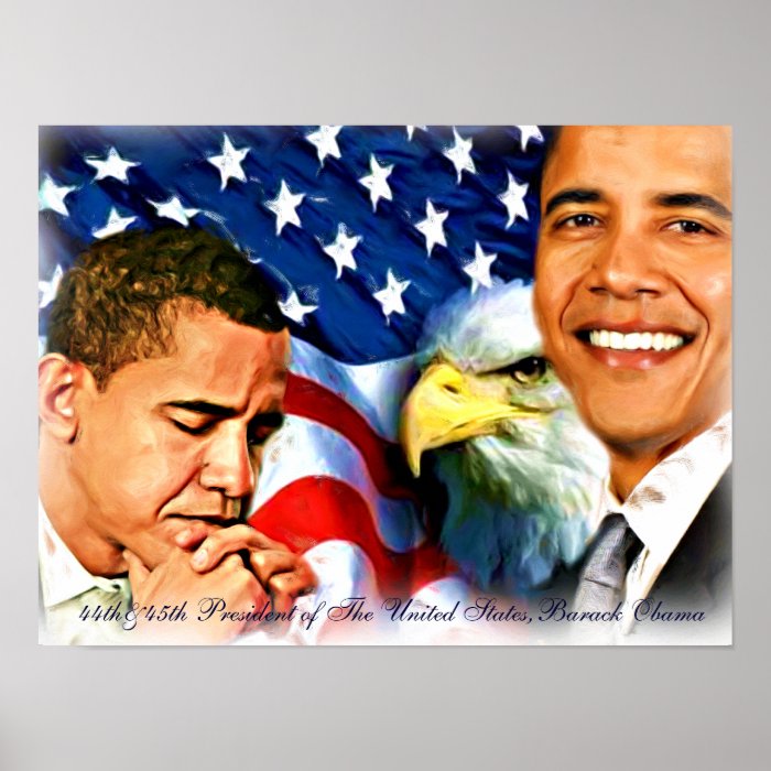 44th & 45th President,Barack Obama_Poster Print