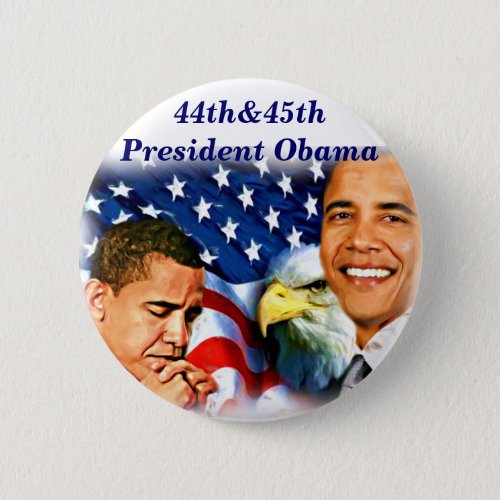 44th 45th President Obama USA_ Button