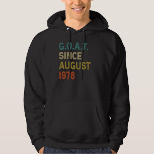 44th Birthday 44 Years Old Goat Since August 1978 Hoodie