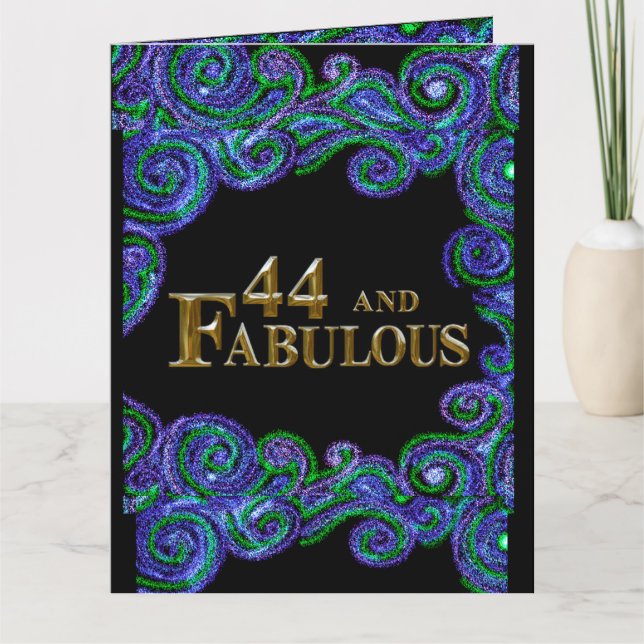 44th Birthday  Card (Front)