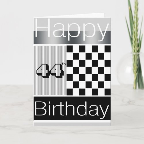 44th Birthday Card