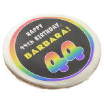 [ Thumbnail: 44th Birthday: Colorful Rainbow # 44, Custom Name ]