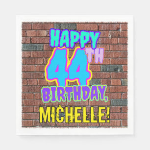 44th Birthday ~ Fun, Urban Graffiti Inspired Look Napkins