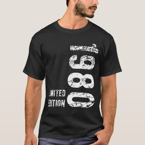 44th Birthday Gift 1980 Limited Edition 44 Years T_Shirt