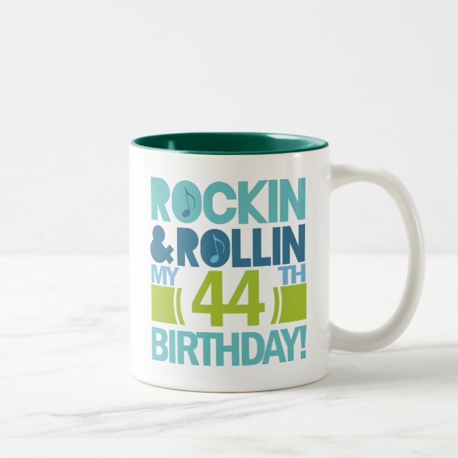 44th Birthday Gift Ideas Two-Tone Coffee Mug (Right)