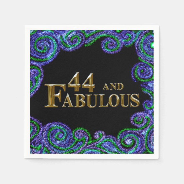 44th  Birthday  Napkins (Front)